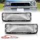 For 1989-1995 Toyota Pickup 90-91 4Runner Chrome Signal Bumper Parking Lights