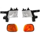 Headlight Kit For 99-2003 Dodge Ram 1500 Van 98 B3500 Left and Right 4Pc
