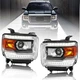 2PCS LED DRL Headlights Projector For 2014-2018 GMC Sierra 1500 2500HD 3500HD