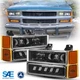 5-in-1 DOT LED Headlight Assembly Turn Signal Marker FOR Chevy C/K 1500 2500