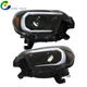 Right+Left Headlights For Toyota Tacoma 2012 2013 2014 2015 Halogen w/ LED DRL