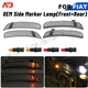 For Fiat 500 500e Sports 2011-2019 Fender Side Marker Light Front Rear Lamp 4pc