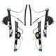 Power Window Regulator Set For 2001-2005 BMW 325i Front and Rear For Sedan Wagon