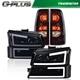 Fit For 03-06 Chevy Silverado 1500 2500 Smoke LED Headlights + Tail Lights