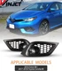 Fog Lights For 2016 Scion iM/2017-2018 Toyota Corolla iM Fog Lamps Clear Lens