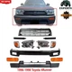 Front Bumper Face Bar Black Steel Kit For 1996-1998 Toyota 4Runner 11 Pcs