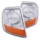 Anzo 521026 Corner Lights Chrome Crystal for 97-03 Ford Expedetion / F150