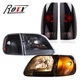 Pairs Headlights+Tail Lights For 1997-2003 Ford F-150 1997-1999 F-250 Light Duty
