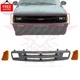 For 1994-1997 Chevrolet Blazer S10 Front Grille & Side Marker Lamp Assembly 3PC	