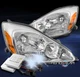 FOR 2004-2005 TOYOTA SIENNA MINI VAN REPLACEMENT HEADLIGHTS LAMP CHROME W/8K HID