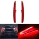 Red Lens LED Rear Bumper Reflector Light For 2017-2021 Honda Civic Hatchback/4DR