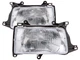 Chrome Headlights Pair Left Right Set Performance Lens Fits 93-98 Toyota T100