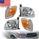 For 2000-2004 Toyota Tundra Headlights & Corner Lights Left & Right Side Set 4