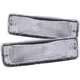 ANZO 511019 FITS: 1989-1995 Toyota Pickup Euro Parking Lights Chrome w/ Amber Re