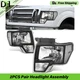PAIR/2PCS Halogen Headlight Headlamp Assembly For Ford F-150 F150 Pickup 2009-14