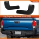 Matte Black Rear Bumper End Caps For Toyota Tacoma 2016-2023 TRD W/O Sensor Hole