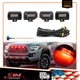 4PCS Toyota 2020-2022 Tacoma Pro Raptor Style Grille Red LED Grille Lights Kit