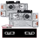 LED Projector Headlights+Corner Bumper Lamps Fits 94-98 GMC C/K C10 Sierra Yukon