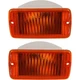 Turn Signal Light For 2001-2006 Jeep Wrangler (TJ) Plastic Lens LH & RH Set of 2