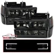 Smoke Headlights+Corner+Bumper Lamps Fits 1994-1998 Chevy C10 C/K Tahoe Suburban