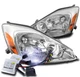FOR 04-05 TOYOTA SIENNA CE LE XLE HEADLIGHTS HEADLAMPS LAMPS CHROME W/10000K HID