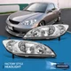 For 04-05 Honda Civic 2/4DR Replacement Headlights Lamps Left+Right Chrome Clear