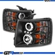 For 2007-2013 Chevy Silverado 1500 2500 3500 Dual LED Halo Black Headlights For 2007-2013 Chevy Silverado 1500 2500 3500 Dual LED Halo Black Headlights