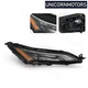 Halogen Headlight Passenger Right Side Fit 2021 2022 2023 Nissan Rogue w/LED DRL