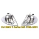 Pair Crystal Clear Lens Turn Signal Indicator Corner Lights For BMW 3 Series E46