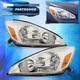 For 04-05 Toyota Sienna Chrome Amber Replacement Headlight Lamps Left+Right Pair