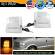 Clear Lens Amber LED Side Corner Lights For 1995-2005 Chevrolet Astro GMC Safari