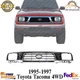 Front Bumper Grille Chrome Shell with Painted Black Insert For 1995-1997 Toyota