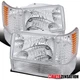 Fit 1993-1996 Jeep Grand Cherokee Headlights+Bumper Corner Signal Lamps 6PC