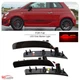 4PCS LED Smoked Side Marker Lights Front+Rear For 12-17 Fiat 500 Abarth Model
