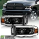 For 2002-2005 Dodge Ram 1500 2500 3500 LED Tube Projector Headlights Headlamps