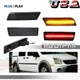For 10-13 Ford Transit Connect Front & Rear LED Side Bumper Marker Lights Smoked