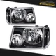 Pair For Ford Ranger 2001-2011 Clear Lens Headlights Assembly Left + Right Sides