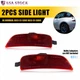 For 2016-2023 Mazda Miata MX-5 Red Rear Bumper Side Markers Light Housings LH RH