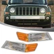 Pair For Jeep Patriot 2007-2016 Parking Turn Signal Light Lamps Front LH & RH CL