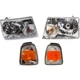 Headlight & Corner Light Kit Halogen Left & Right for 2006-2011 Ford Ranger