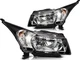 Pair Headlights Assembly Fits 2011-2015 Chevy Cruze Sedan Left + Right