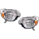 Halogen Headlight Set For 2012-2015 Toyota Tacoma Left & Right w/Bulbs Pair CAPA