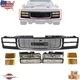Fits 1994-2002 GMC C/K Pickup Old Style Front Black Grille + Headlight Kit 9Pc