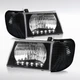 LED Strip Black Fit 1992-2007 Ford Econoline E150 E250 Headlights+Corner+Parking