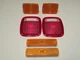 FITs Jeep Wrangler YJ 1987-1993 6 Piece Lens Kit Front Side Rear Restoration Kit
