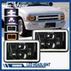 2x For Chevy S10 Blazer 1994 1995 1996 1997 4x6" LED Headlights Hi-Lo Beam DRL
