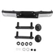 Chrome Rear Bumper w/Parking Assist Sensor Holes For 2009-2014 Ford F150 F-150