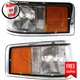 Corner Light FO2550131 FO2551131 Set of 2 for 1990-1994 Lincoln Town Car Base