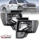 Black Headlights Fits 2009-2014 Ford F150 F-150 Replacement Head Lamp Left+Right