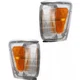 For Toyota Pickup Corner Light 1989-1991 Driver Passenger Pair Clear and Amber